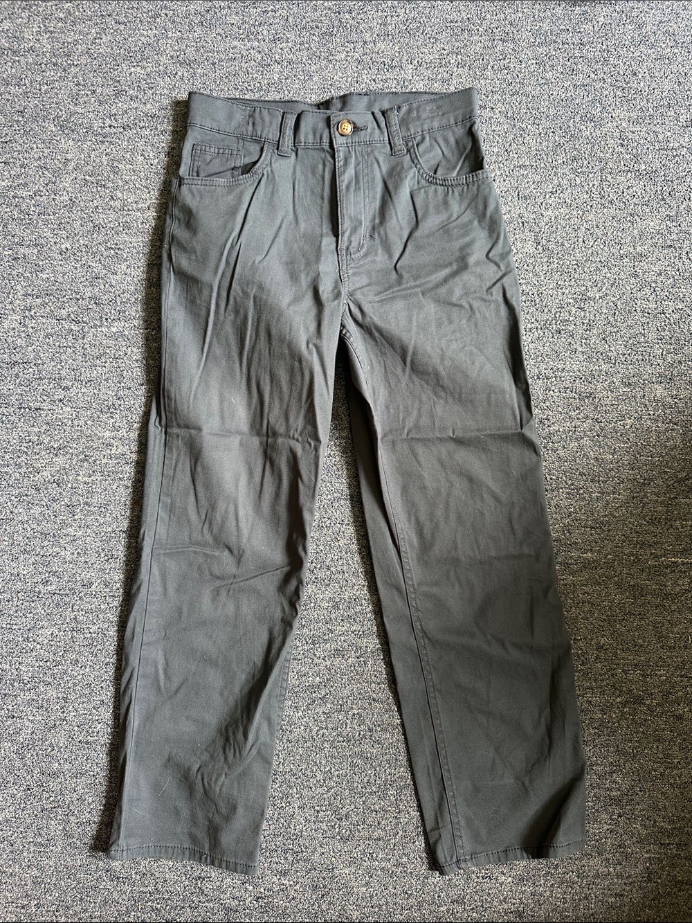 Carter's Boys Charcoal Straight-Leg Pants